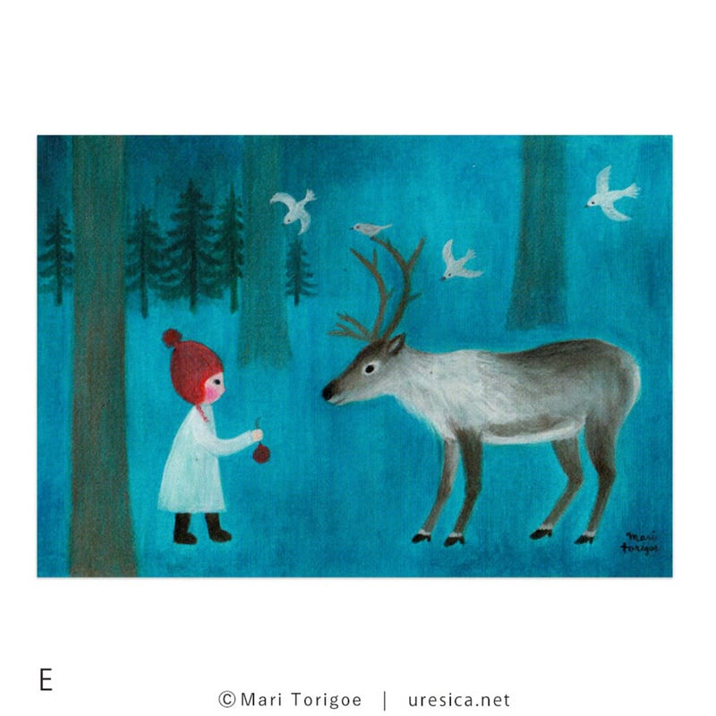 とりごえまり ポストカード（Xmas） | URESICA