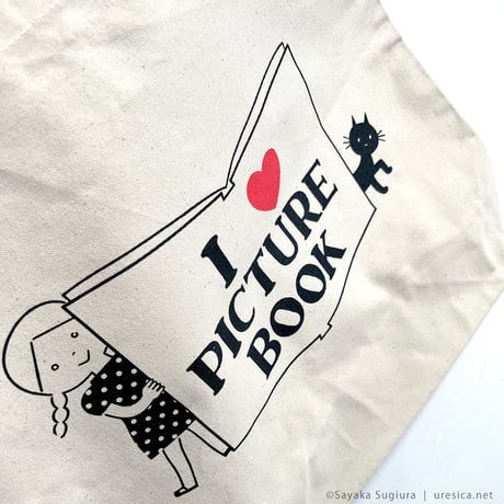 杉浦さやか「I ♡ PICTURE BOOK」トートバッグ★サイン入り