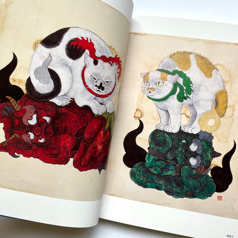 サイン本】石黒亜矢子作品集 シュリンク付 もののけdiary 京極夏彦