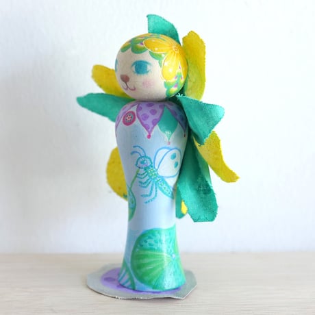 くまあやこ「花の精」こけし