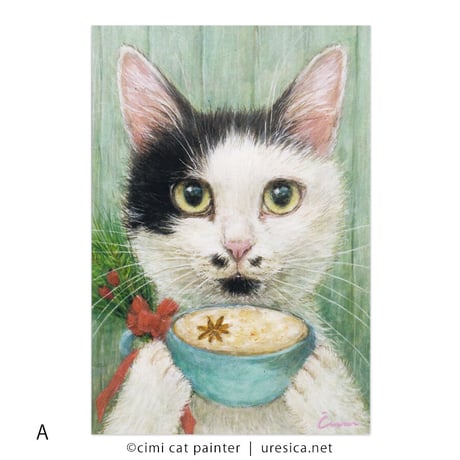 Čimi Cat Painter  ポストカード３