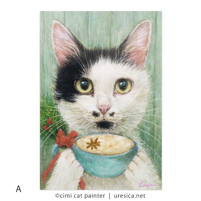 Čimi Cat Painter ポストカード3 | URESICA Čimi Cat Painter ポストカード3 | URESICA