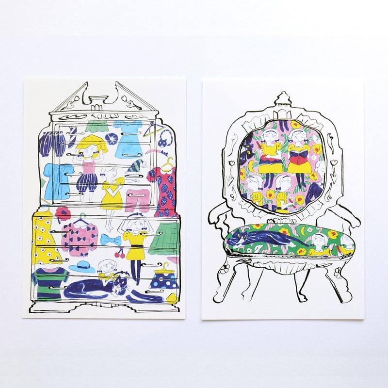 北澤平祐『インテリアストーリー』ポストカードセット | URESICA