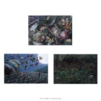 阿部結「おおきなかぜのよる」ポストカード