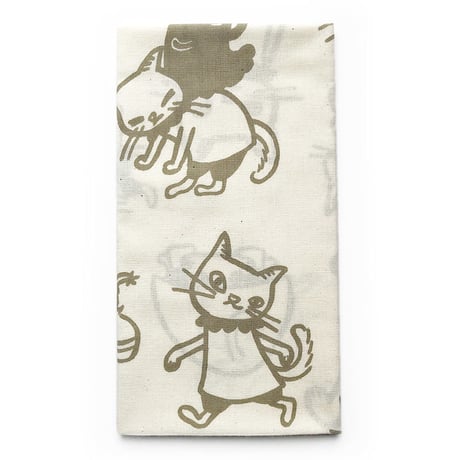 たんじあきこ　猫てぬぐい