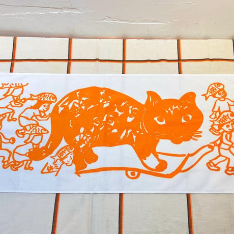 加藤休ミ The cat cart タオル