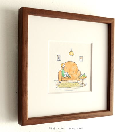 伊津野果地「ねことくらすのはどうだろうか」原画2
