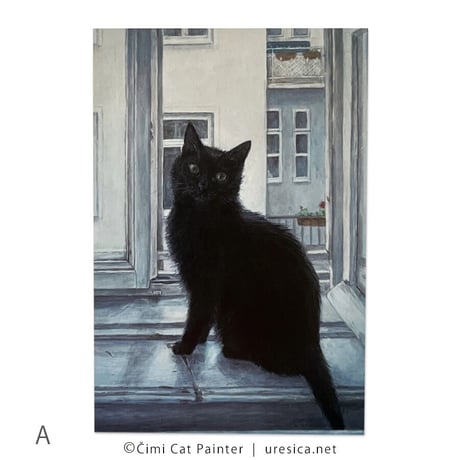 Čimi Cat Painter  ポストカード２