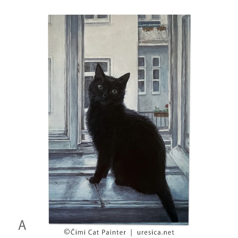 Čimi Cat Painter ポストカード2 | URESICA Čimi Cat Painter ポストカード2 | URESICA