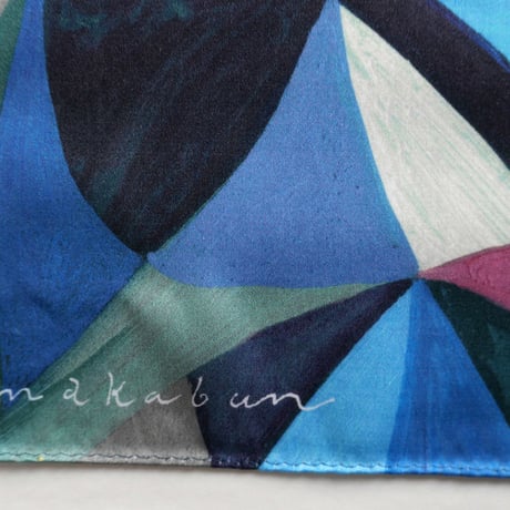 nakaban　ハンカチ「blau blau #1」