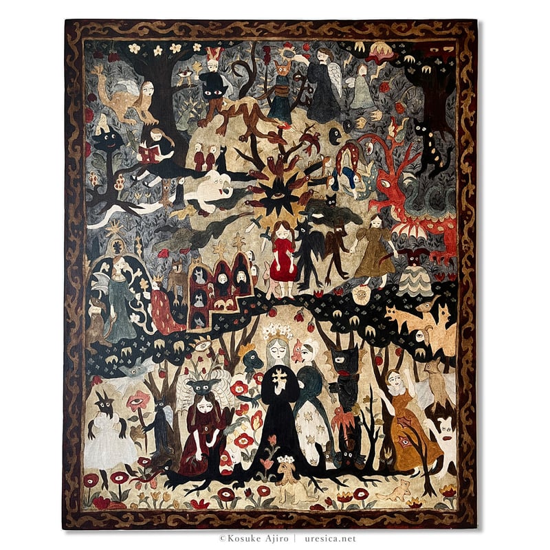 クロヒョウ　アクリル画　原画 クロヒョウ アクリル画 原画 - 絵画
