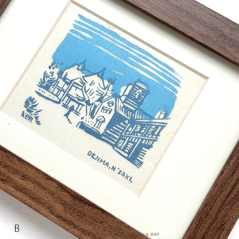 田川憲　木版画　自刻自摺　NAGASAKI56 田川憲 木版画 自刻自摺 NAGASAKI56 田川憲 木版画 自刻自