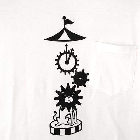 オカダン・グラフィック「はぐるまらいおん」Tシャツ
