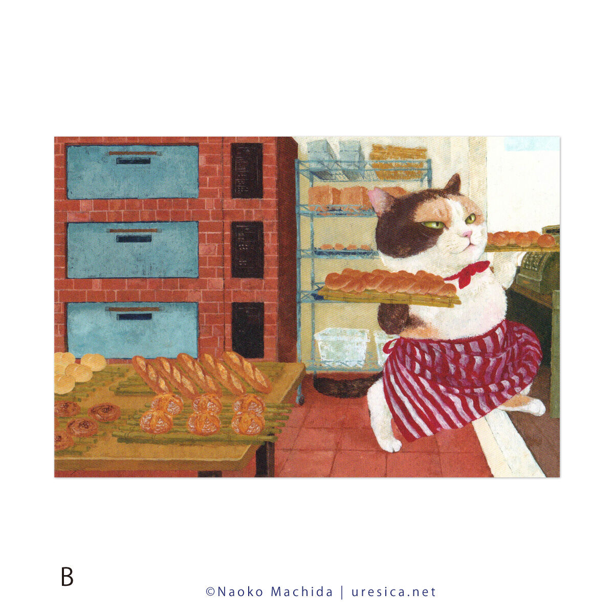 町田尚子「どすこいみいちゃんパンやさん」ポストカード | URESICA