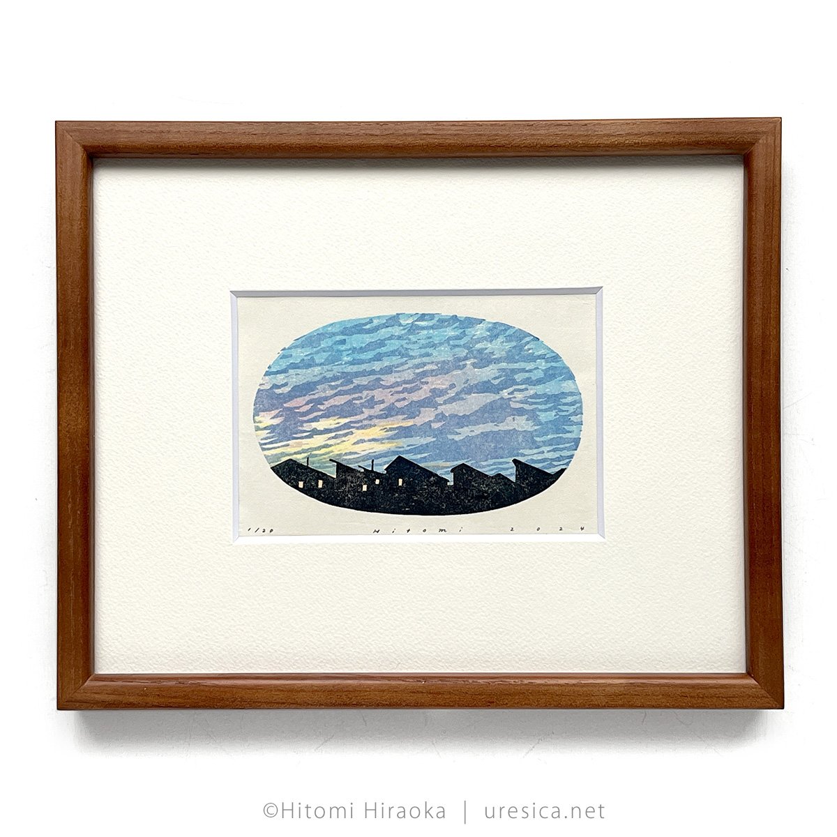 平岡瞳 木版画「空とおく」04 | URESICA