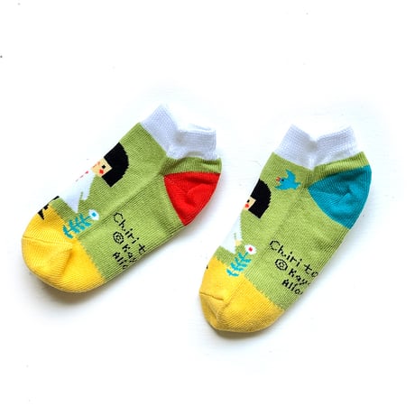 どいかや「チリとチリリ」Kids Socks