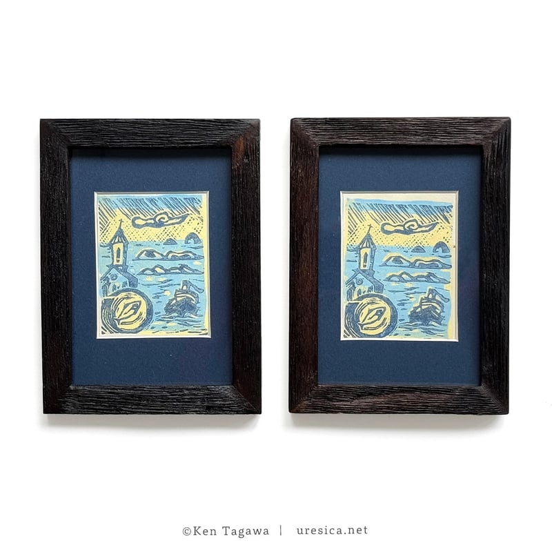 田川憲版画集　長崎東山手一二番館　限定500部　版画4枚入り豪華本 田川憲版画集 長崎東山手一二番館 限定500部 版画4枚入り