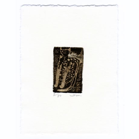 タダジュン「Cats choose us」銅版画＊シート
