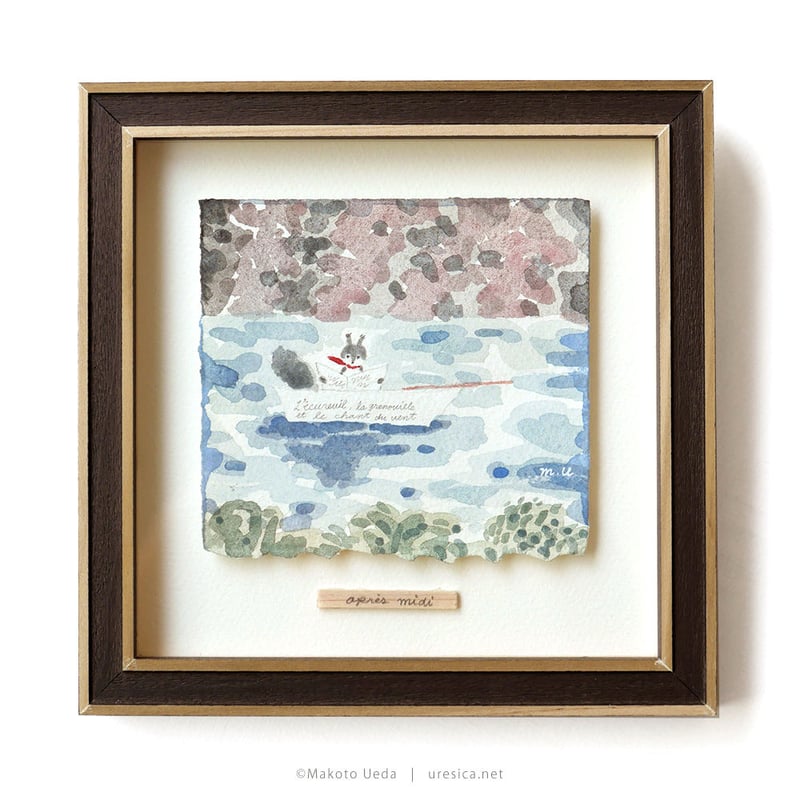 真田紐額絵 ヒロヤマガタ 『昼下がりのティータイム』 ｜骨董品買取 緑和堂