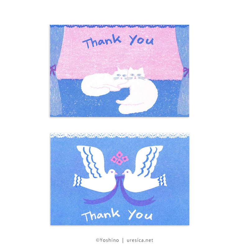 ヨシ　thank youカード　800枚＋おまけ 芳野 Thank You カード | URESICA