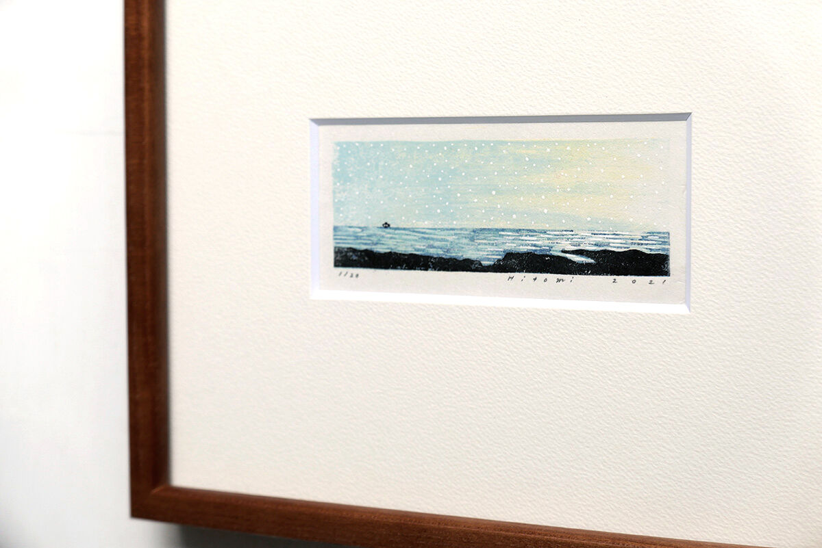 平岡瞳さんスノードーム版画新品