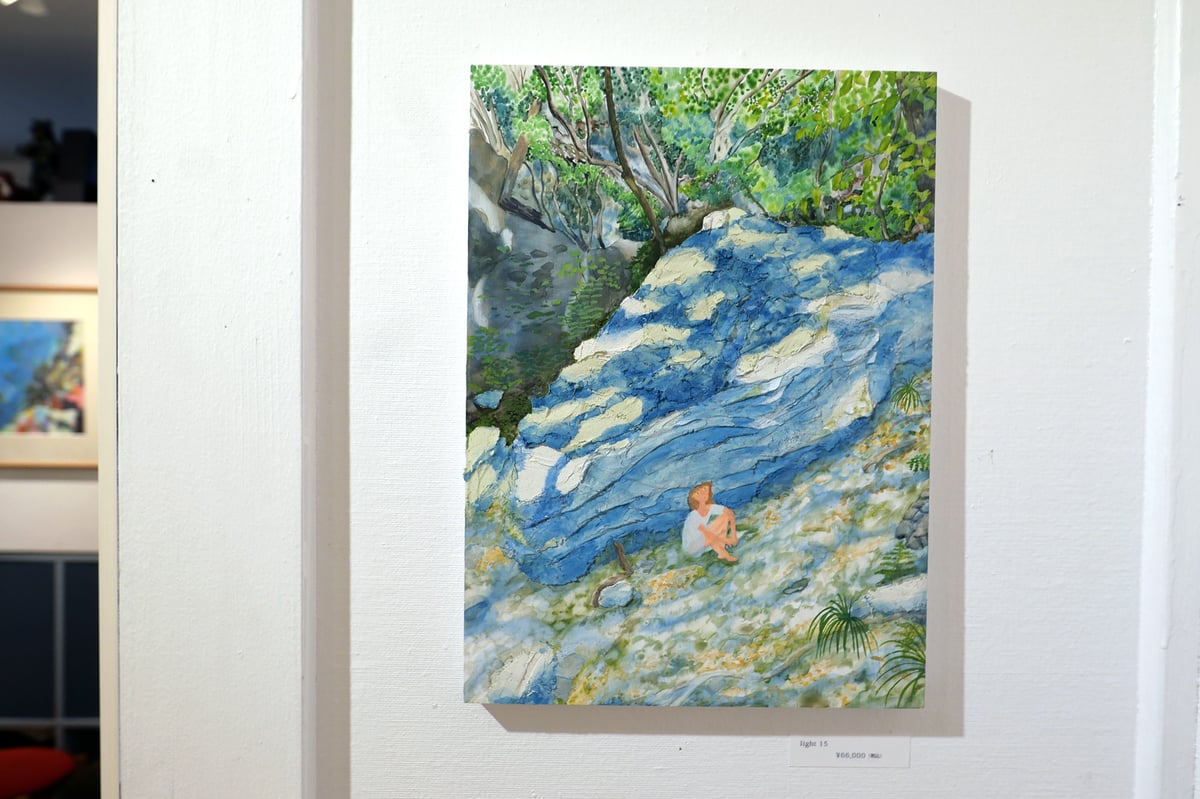 洋画　原画　工芸作品　芸術作品　絵画　一点物　油彩画　【二上山のリフレ】自作の絵 山口洋佑 原画 light15 | URESICA