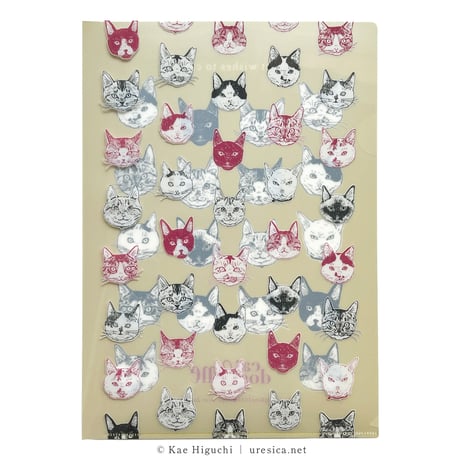樋口佳絵 cat&dog&me クリアファイル