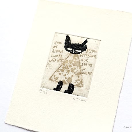 タダジュン「Status in heaven」銅版画＊シート