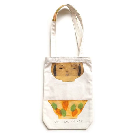 坂本千明　トートバッグ（金平糖とこけし器）