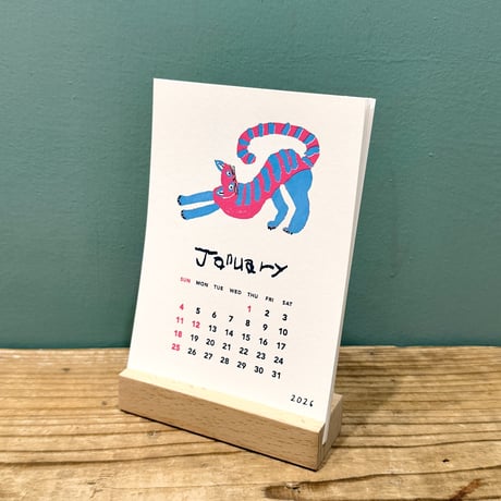 ミロコマチコ　活版印刷カレンダー2026