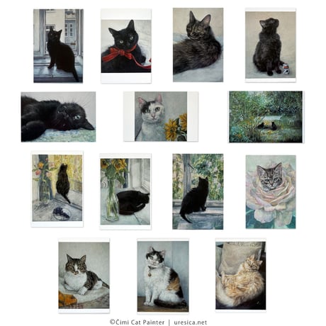 Čimi Cat Painter  ポストカード２