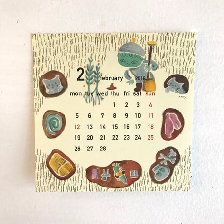 たんじあきこ2018カレンダー