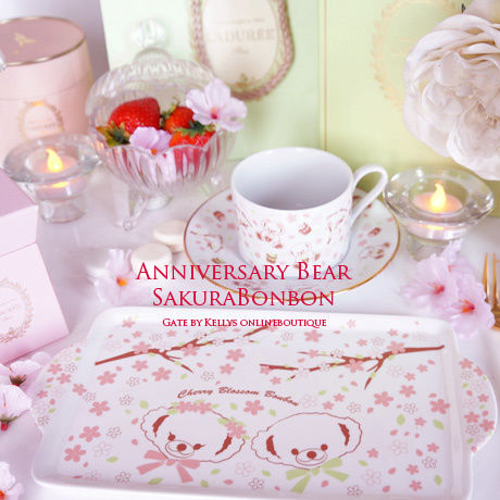 【単品】Anniversary BearSakuraBonbon転写紙　フェイスタイプ/ブラウン
