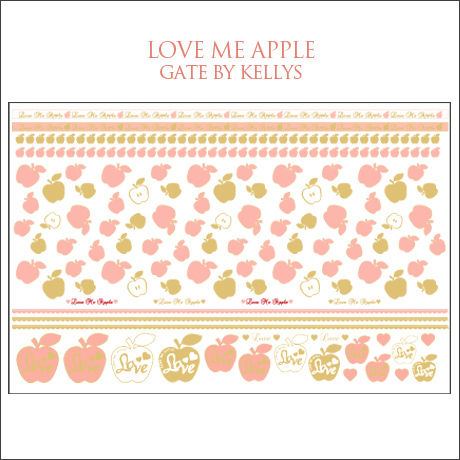 【単品】A3サイズ★LOVE ME APPLE転写紙アンティークピンク定価