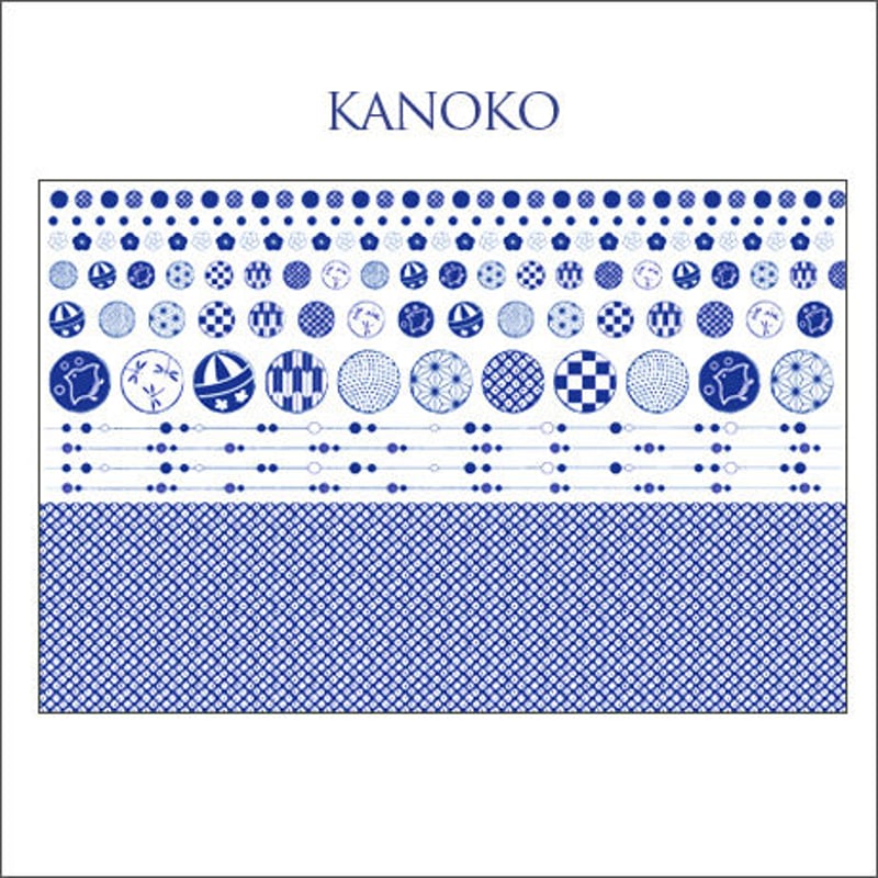単品】A3サイズ☆KANOKO転写紙 藍 | ポーセラーツポーセリン