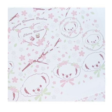 【単品】Anniversary BearSakuraBonbon転写紙　フェイスタイプ/ブラウン
