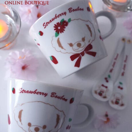 【2枚セット】Anniversary　Bear　StrawberryBonbom転写紙　2種×1枚
