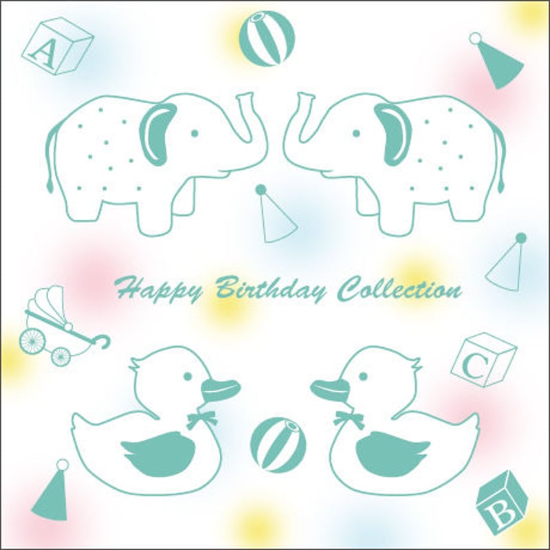 単品☆6色からカラー選択】HappyBirthday転写紙 | ポーセラーツ