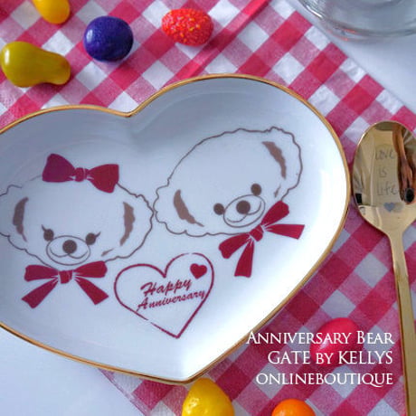 【単品】Anniversary　Bear転写紙/レッド　フェイス&ボディ