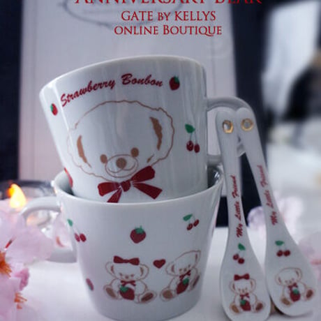 【2枚セット】Anniversary　Bear　StrawberryBonbom転写紙　2種×1枚