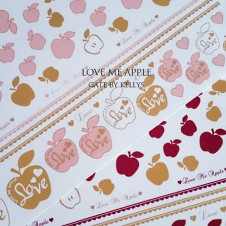 【単品】A3サイズ★LOVE ME APPLE転写紙アンティークピンク定価