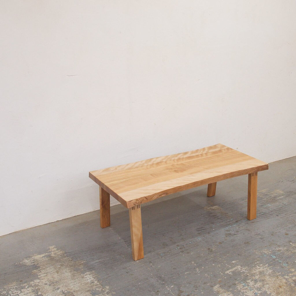 天然木　カバ材　ちゃぶ台 天然木カバ材ちゃぶ台