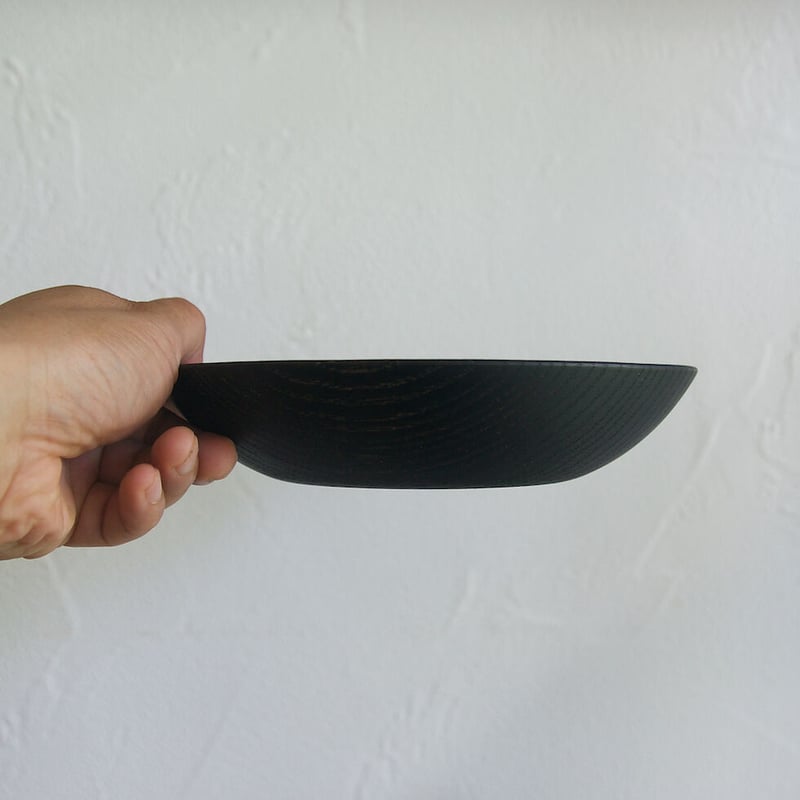 U135_中皿 【クリ材・鉄媒染】 | SOLIWOOD