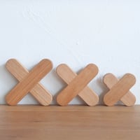 鍋敷き (大・中・小)　チェリー材  ハシマル