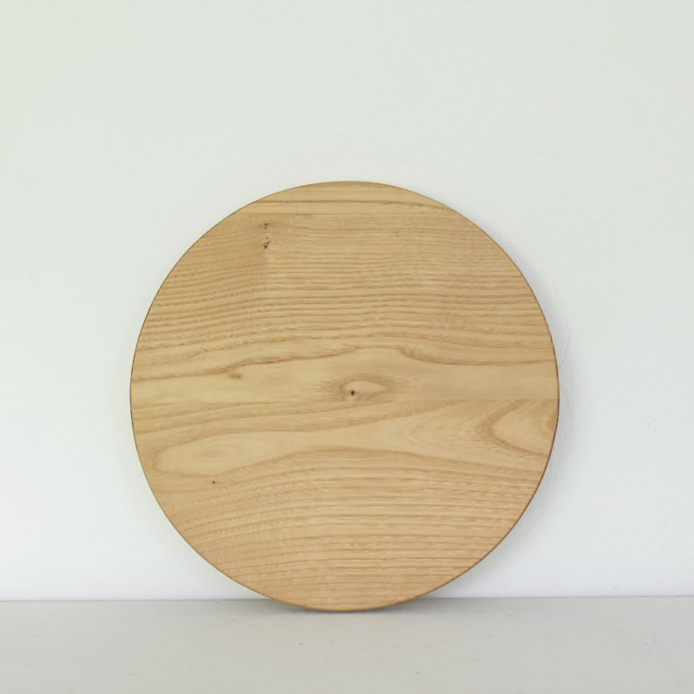 【SALE】No.53 まな板　ハンドメイド　丸型　けやき　厚みあり No.53 まな板 ハンドメイド 丸型 けやき 厚みあり