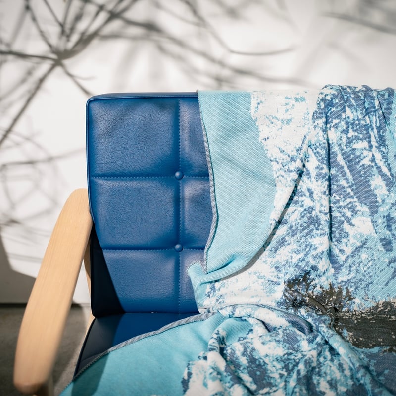 フォトブランケット【雨晴海岸から望む立山連峰】 190cm×70cm | SUZU