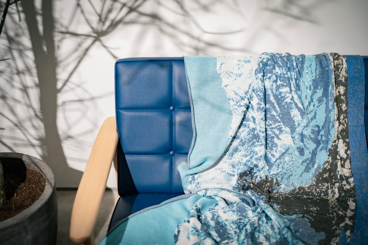 ショールブランケット【雨晴海岸から望む立山連峰】 190cm×70cm | SUZU