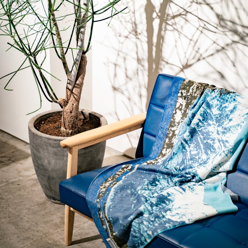 フォトブランケット【雨晴海岸から望む立山連峰】 190cm×70cm | SUZU