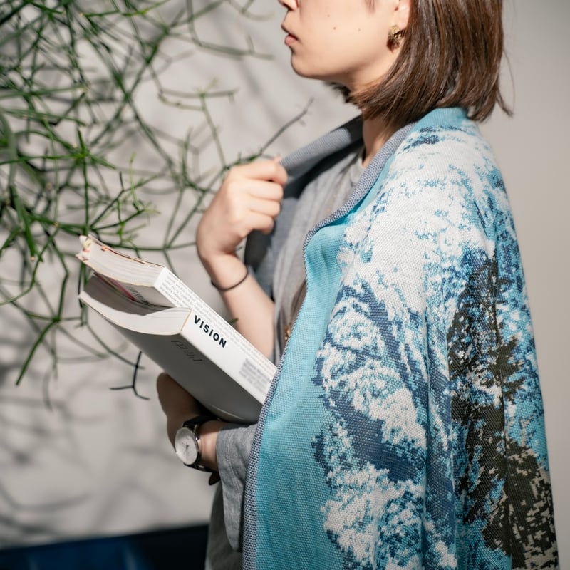 フォトブランケット【雨晴海岸から望む立山連峰】 190cm×70cm | SUZU