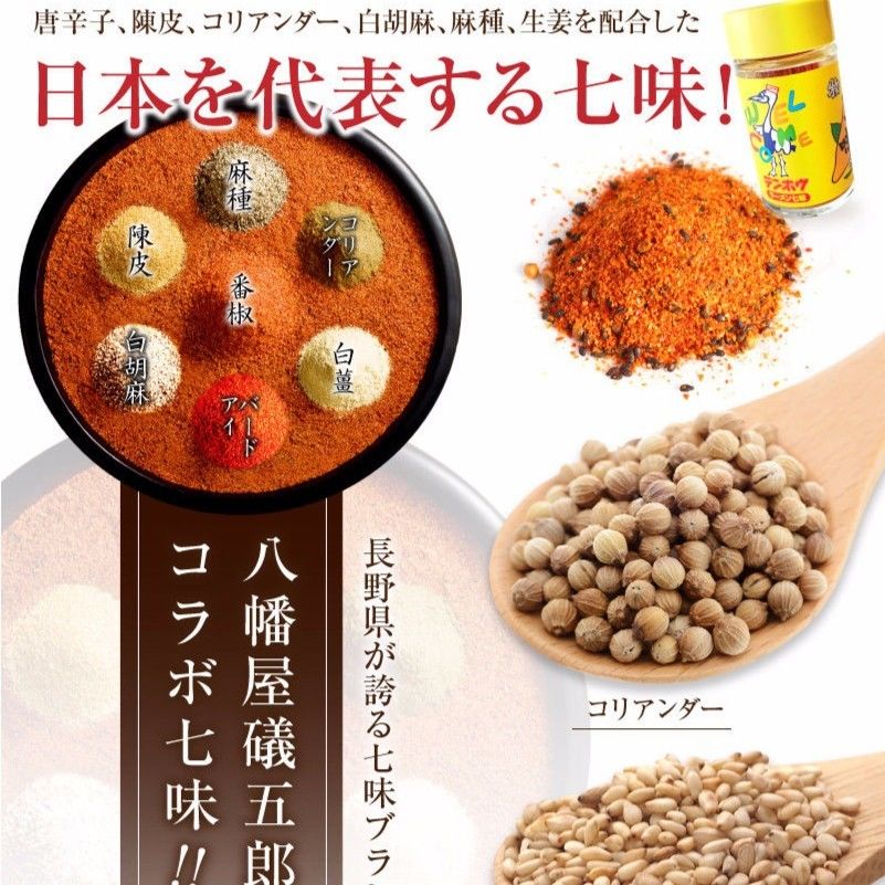 ラーメン七味】八幡屋礒五郎プロデュース、テンホウのラーメン専用七味